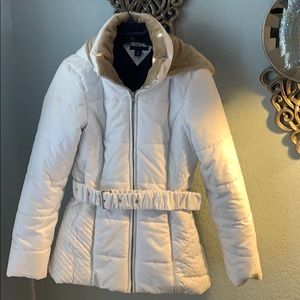 White ski jacket